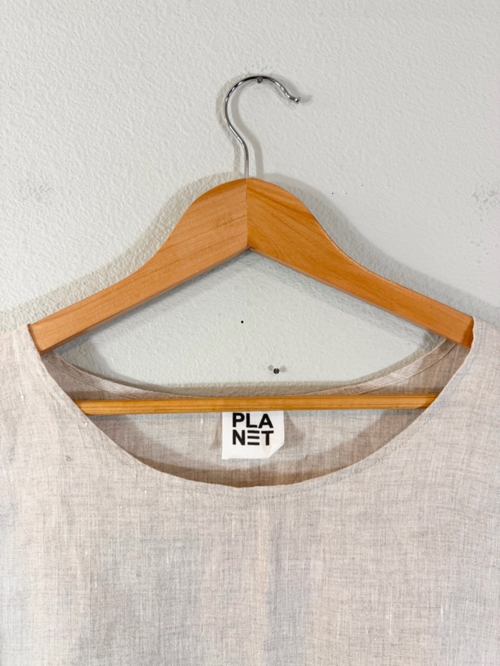 Planet by Lauren G Linen Tunic ONE SIZE Oversized Boxy Minimalist Lagenlook - Picture 5 of 11